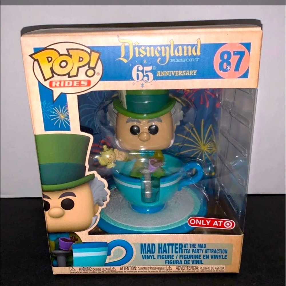 Vaulted Exclus Mad Hatter @ Tea Party Ride Disneyland 65th Anniversary Funko Pop